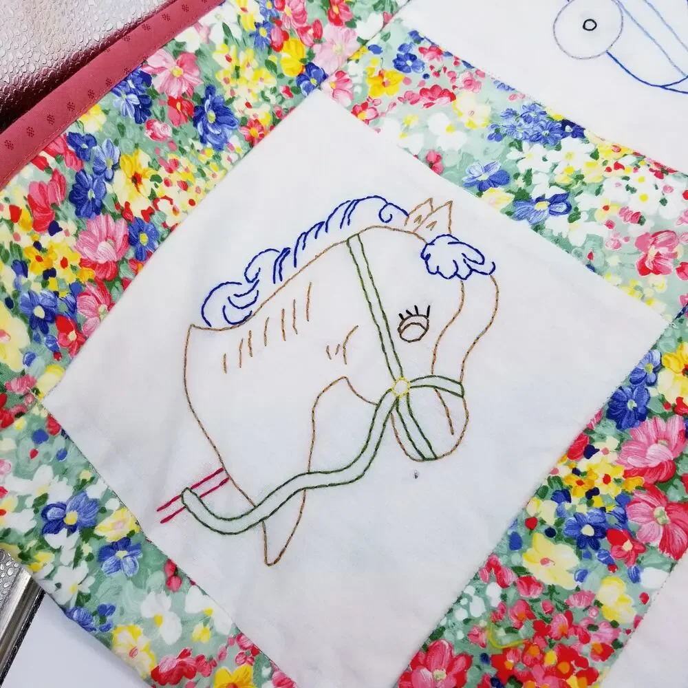NEW Baby Toddler Crib Quilt Floral Stripes Bright Softball Guitar Horse Baseball